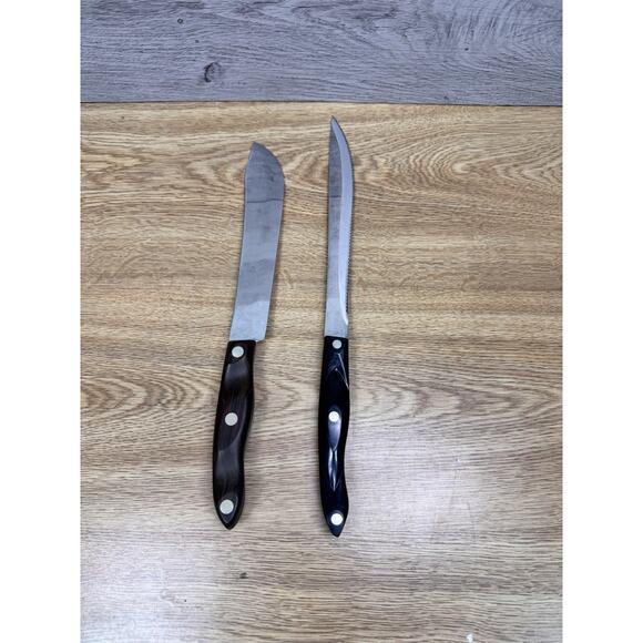 VTG Cutco #1022 Butcher Knife 8" Blade #1723KB Carver knife 9” ~set Of 2 - Picture 1 of 8